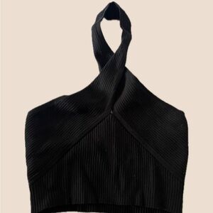 cropped halter top